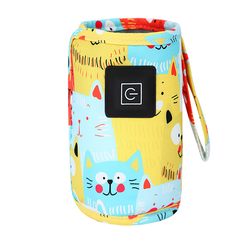 Baby Food Zip Lock Bag - Cartoon Milk Warmer Cover Three-Speed Heating