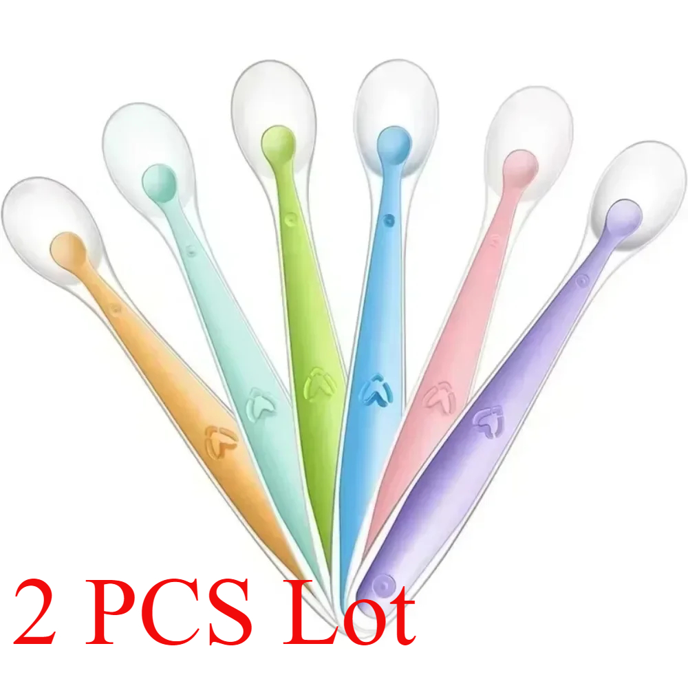 Baby Food Feeder - 2/1pcs Silicone Spoon for Baby Infant