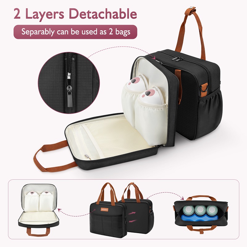 Detachable Breast Pump Bag wit - Baby Food Zip Lock Bag 评论和价格