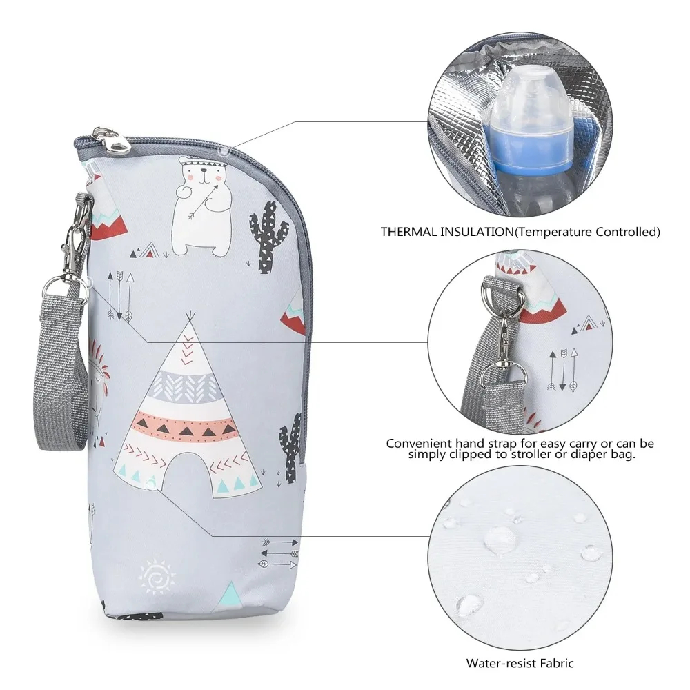 Baby Bottle Warmer Bag Portabl - Baby Food Zip Lock Bag 评论和价格