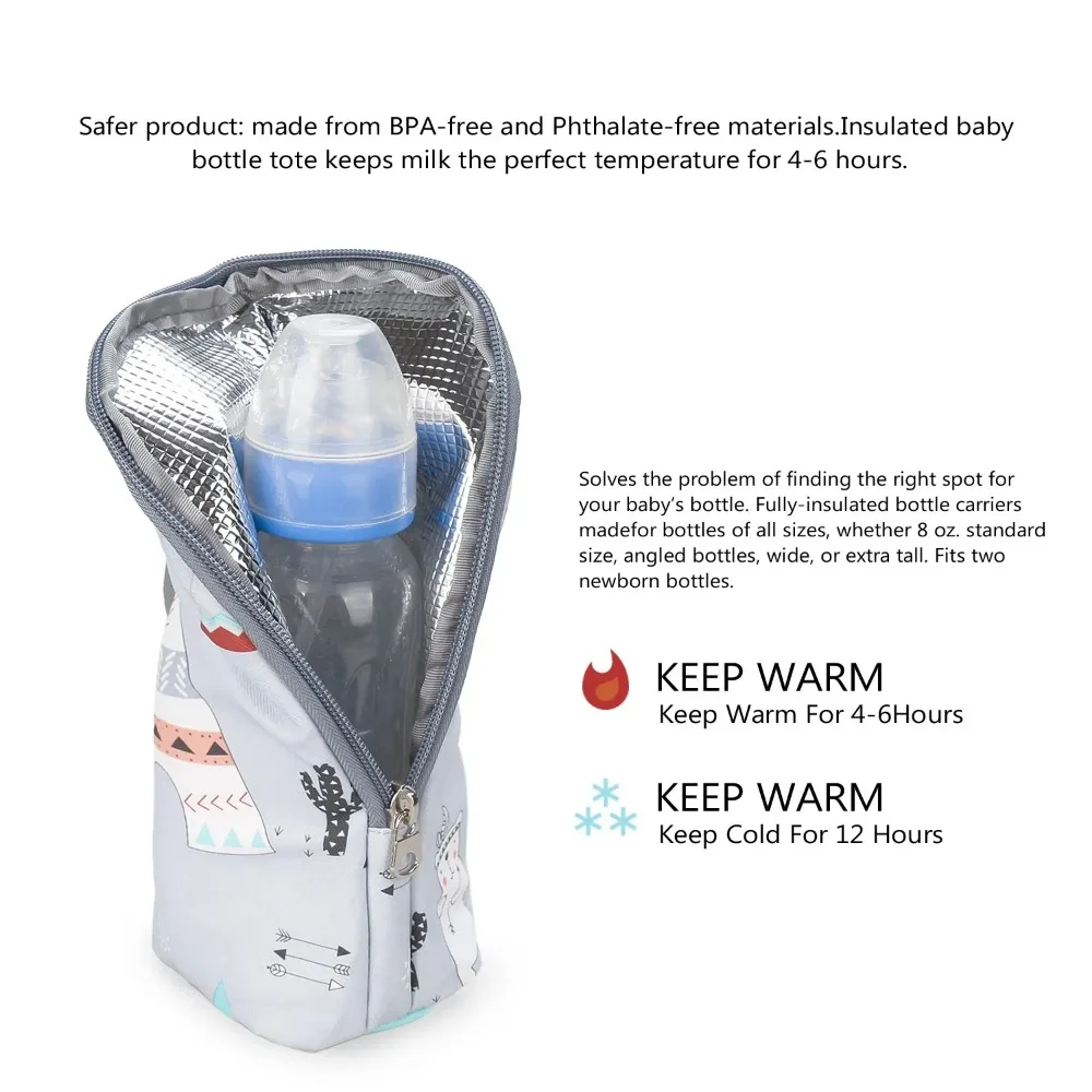 Baby Bottle Warmer Bag Portabl - Baby Food Zip Lock Bag 评论和价格
