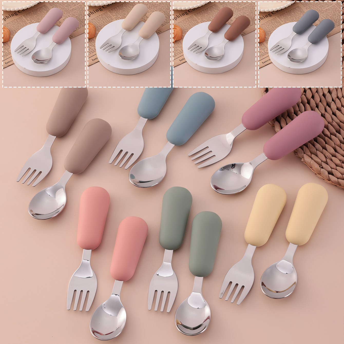 Color Kids 2PCS Stainless Stee - Baby Food Feeder 评论和价格