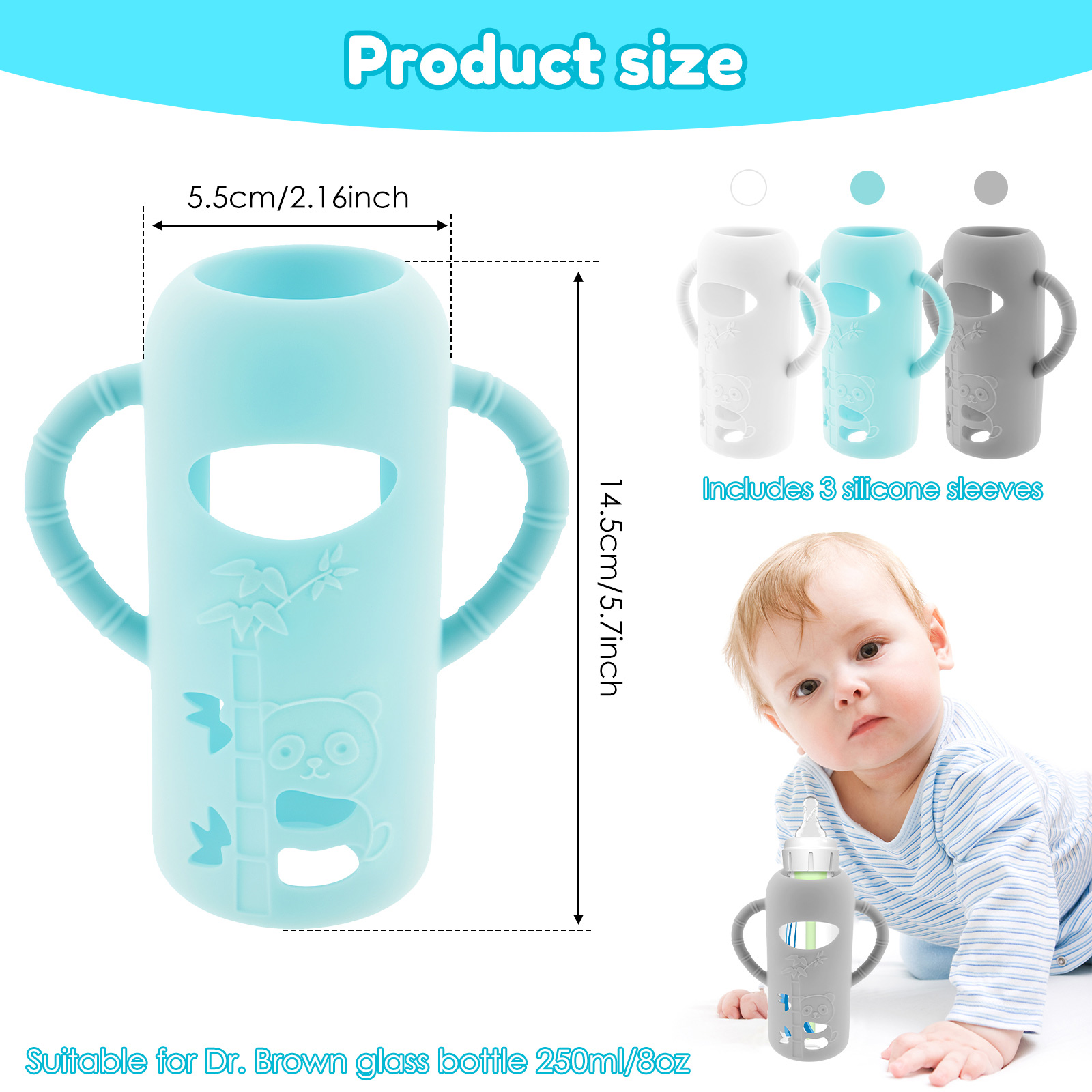 3Pcs Baby Bottle Sleeves with  - Baby Food Zip Lock Bag 评论和价格