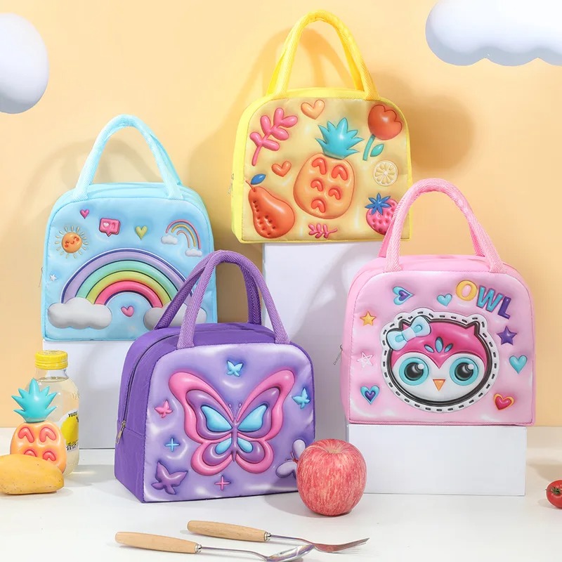 Children's Lunch Box Bag 3D Ca - Baby Food Zip Lock Bag 评论和价格
