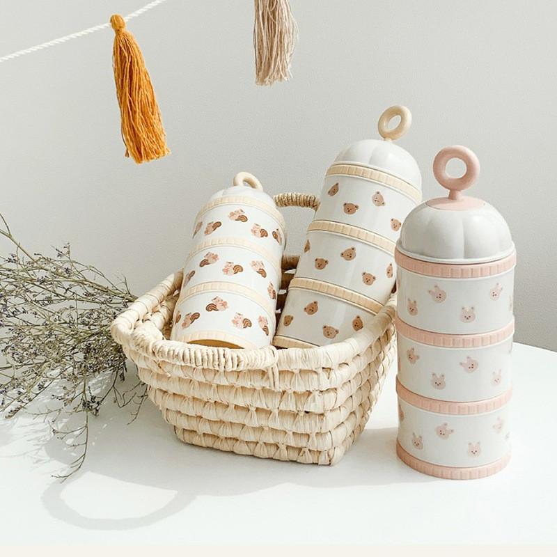 Cute Bear Milk Powder Box Baby - Baby Food Container 评论和价格
