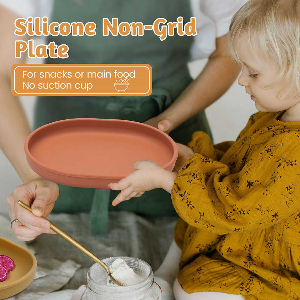 Baby Safe Silicone Dining Plat - Baby Food Chart 评论和价格