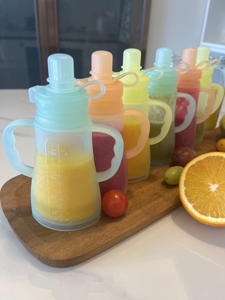 New Reusable Silicone Breast M - Baby Food Zip Lock Bag 评论和价格