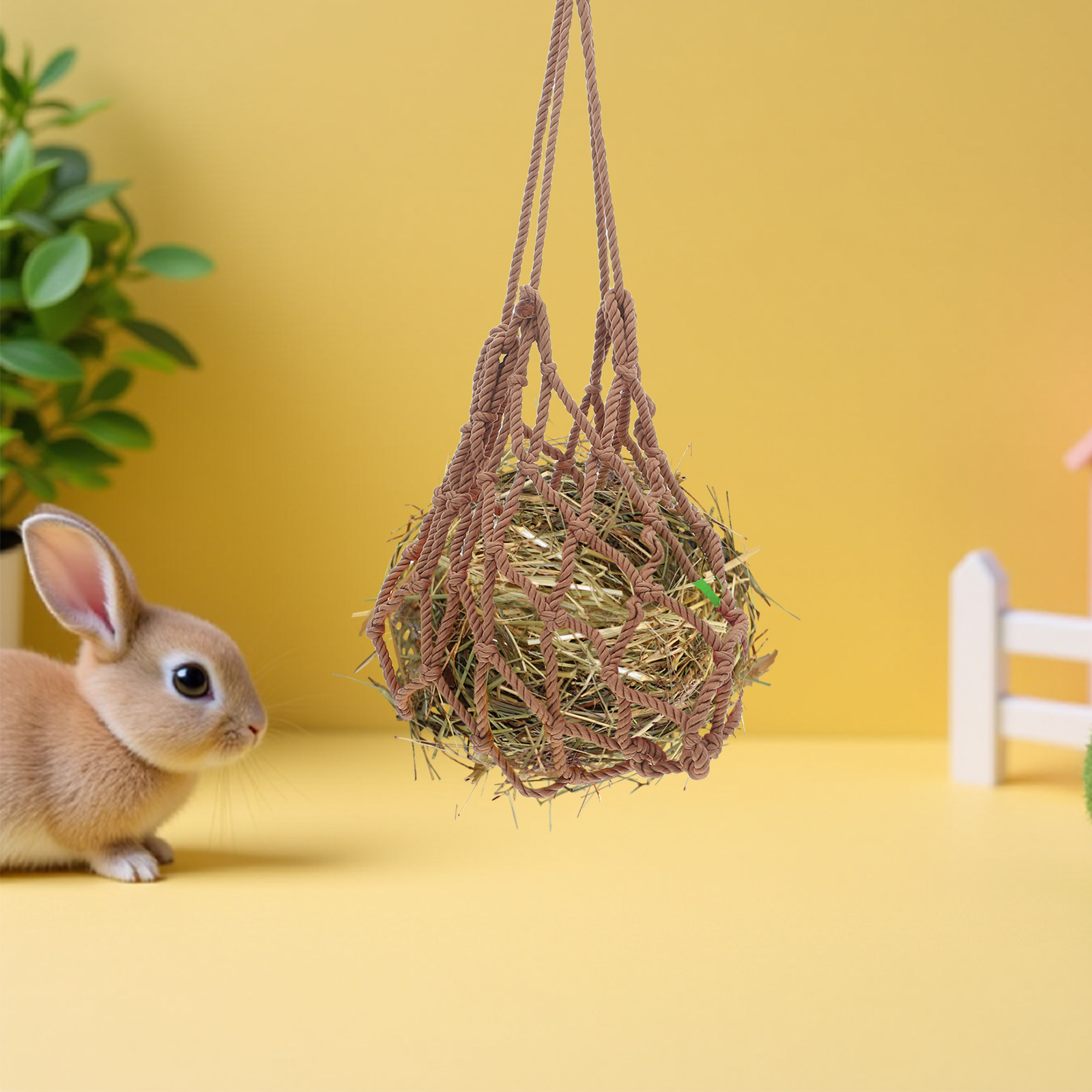 Rabbit Hay Feeder Hanging Tran - Mesh Feeder Bag 评论和价格