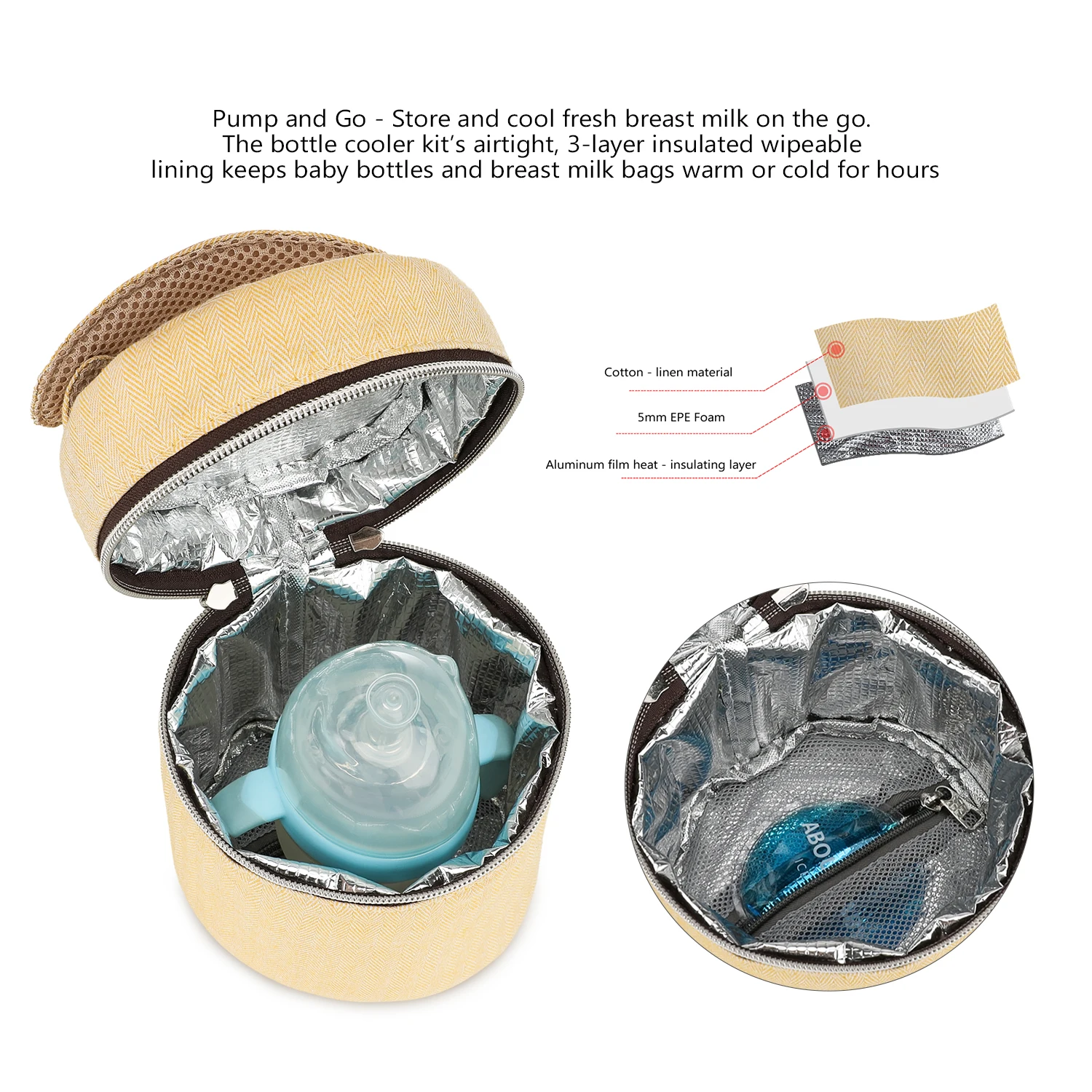 Bottle bag waterproof constant - Baby Food Zip Lock Bag 评论和价格